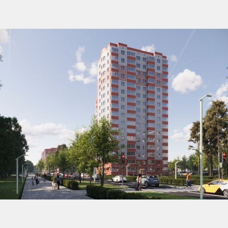 2-к. квартира, 51,8 м², 1/16 эт.