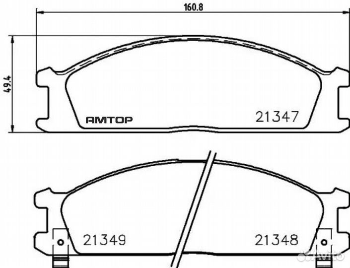 Mintex MDB1482 Комплект тормозных колодок, дисковы