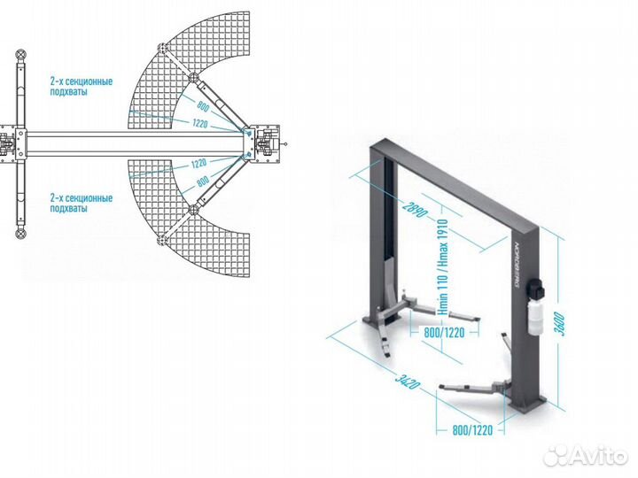 Автоподъемник Nordberg N4120HE-4G