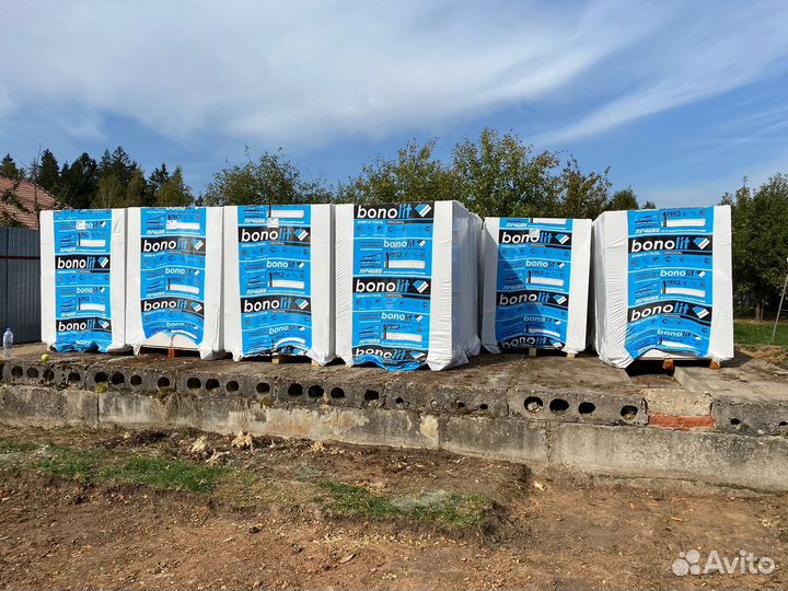 Строительные блоки из газобетона Бонолит