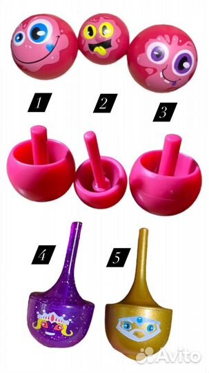 Набор волчков из магазина О’кей