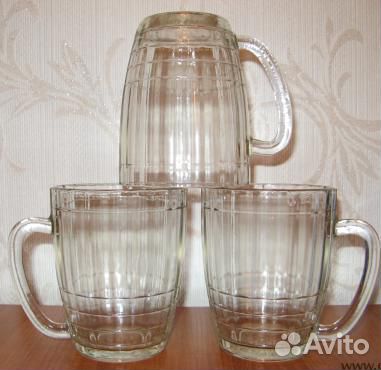 Кружки, рюмки, стопки, стаканы графины