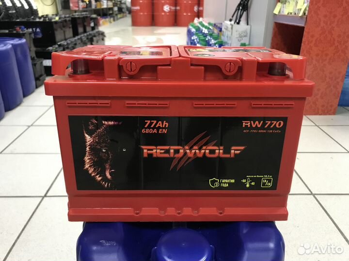 Аккумулятор RED wolf 77Ah 680A