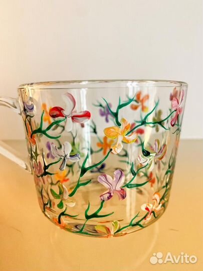 Кружка с витражной росписью