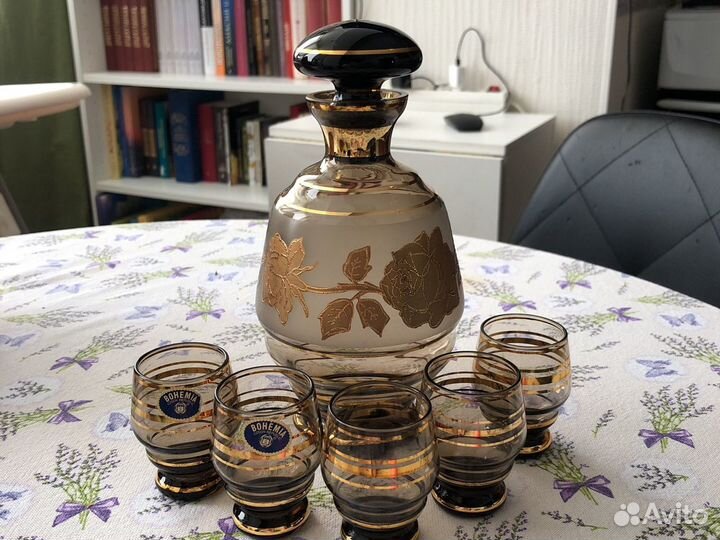 Набор для ликера или коньяка, bohemia