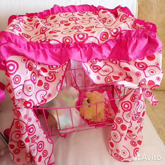 Коляска для кукол и кроватка