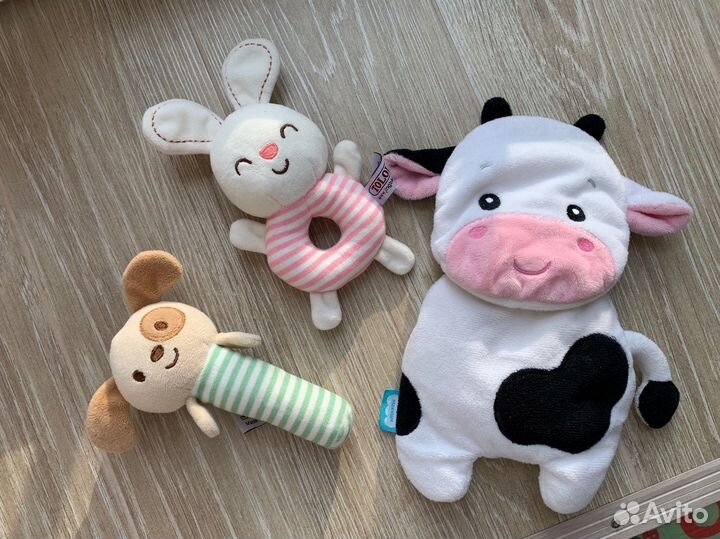 Погремушки и игрушка-грелка