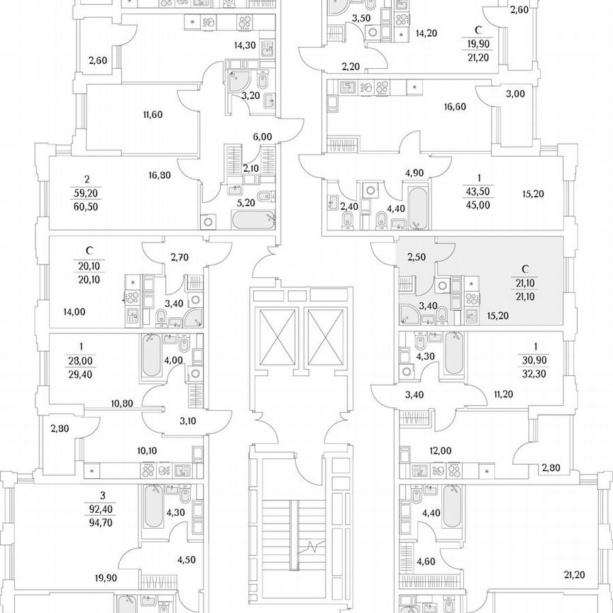 Квартира-студия, 21 м², 13/13 эт.