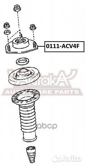 Опора амортизатора 0111-ACV4F asva