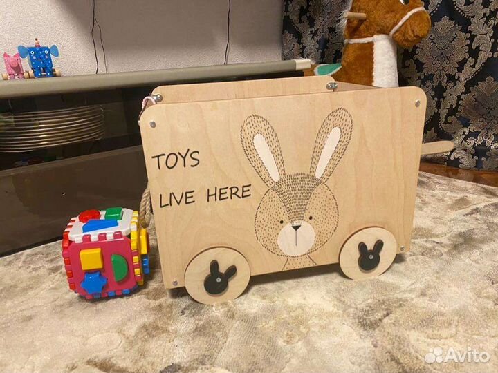 Ящик для игрушек зайка