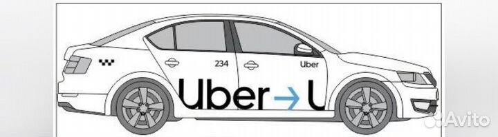 Магнитная окоейка Uber Skoda Octavia A7