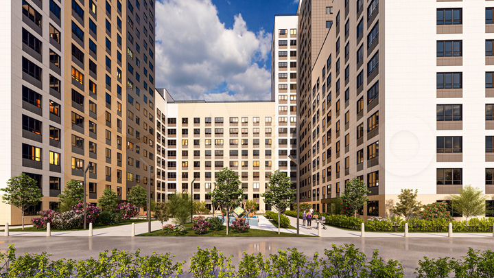 2-к. квартира, 59,8 м², 17/17 эт.