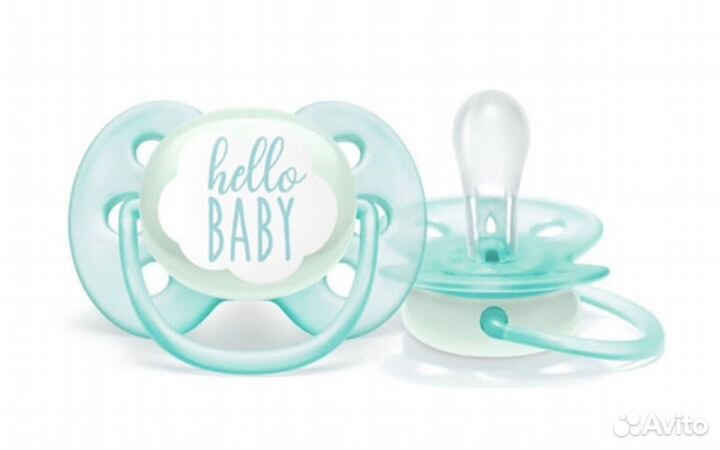 Avent Пустышка силиконовая Ultra soft Hello