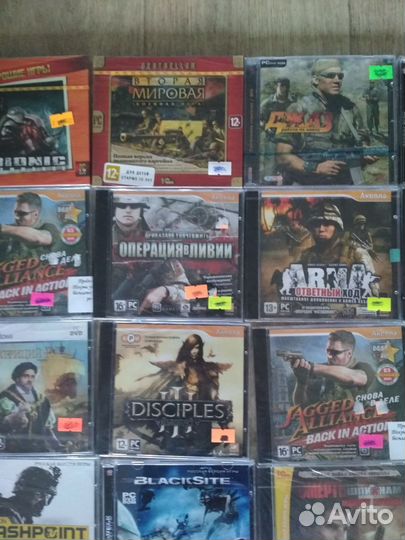 Компьютерные игры диски для пк и dvd,Новые