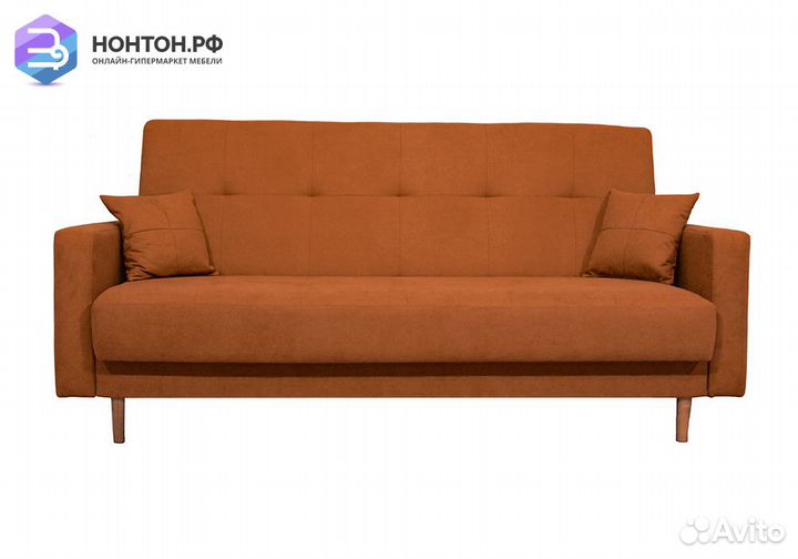 Диван книжка Фиеста Лайт коричневый