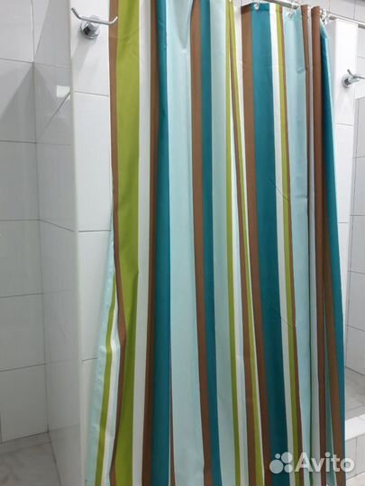 Плотная штора в ванную