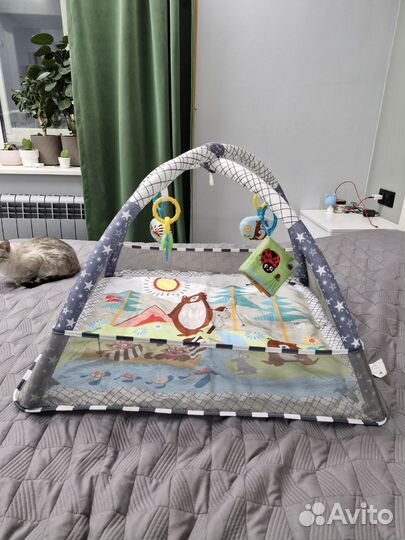 Детский игровой коврик-манеж развивающий
