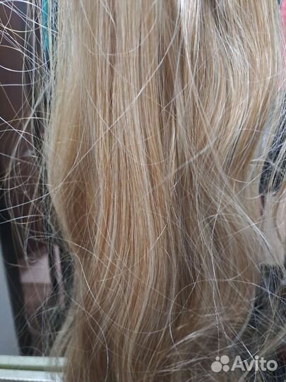 Волосы на заколках