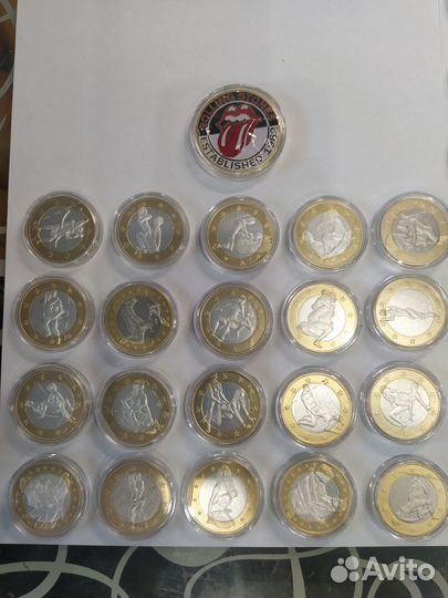 Сувенирные монеты 6 euro