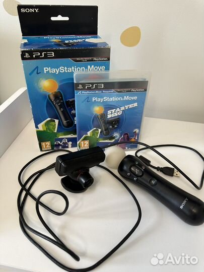 Контроллер Move для ps4-ps3 c камерой комплект