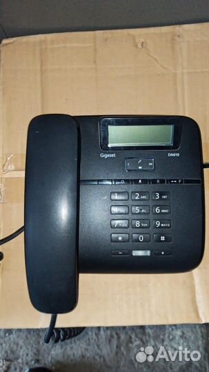 Телефон стационарный черный Siemens Gigaset DA610