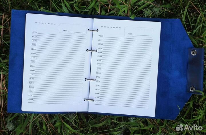 Блокнот в клетку, ежедневник из натуральной кожи