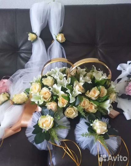 Прокат свадебных украшений на машину