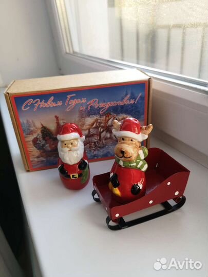 Солонка и перечница набор новогодний подарок