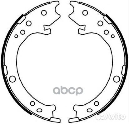 Колодки тормозные барабанные, задние FSB4043 Fe