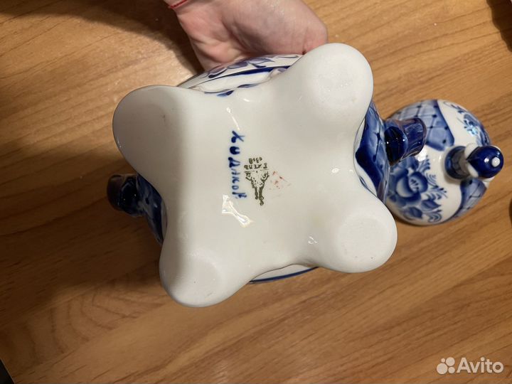 Сахарница Гжель