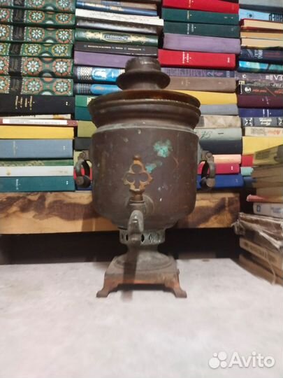 Самовар на дровах медный