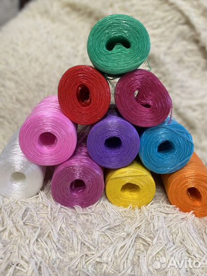 Нитки для вязания мочалок