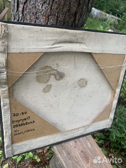 Обнаженная, масло, холст 90е г