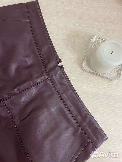 Юбка из эко кожи