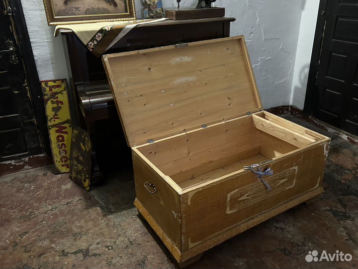 Сундук деревянный старинный огромный 502,5 литра