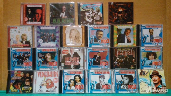 Музыка разных жанров в формате MP3 на CD (мп3)