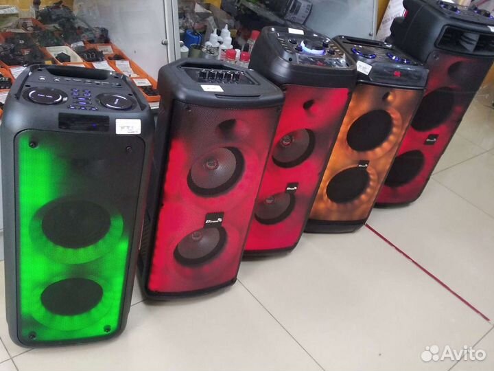 Колонки блютуз с караоке, колонки музыкальные