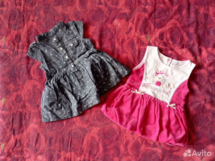 Вещи на девочку пакетом 6-12 месяцев