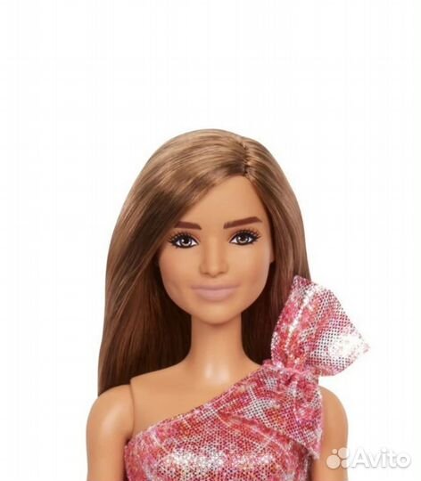 Кукла Barbie в блестящем платье, красный