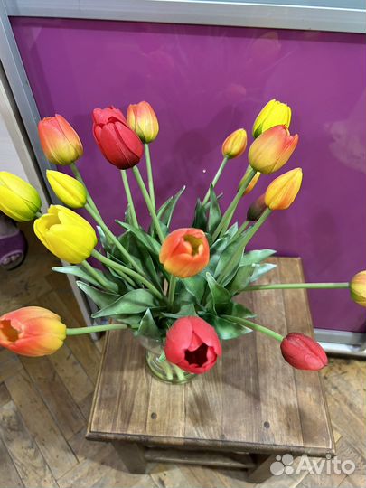 Искусственные цветы тюльпаны