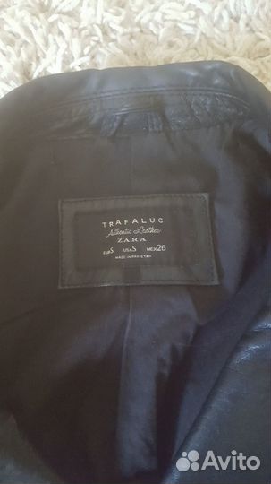 Кожаная куртка zara