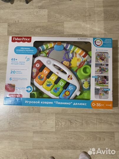 Развивающий коврик fisher price Пианино делюкс