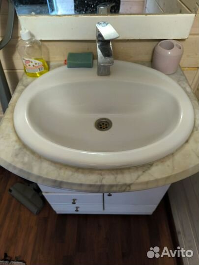 Раковина мойдодыр с зеркалом