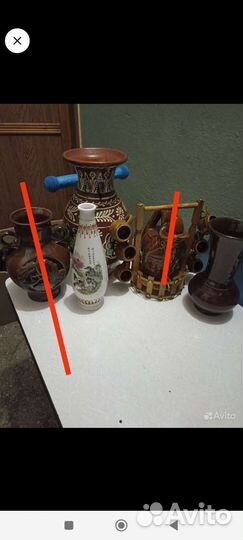 Вазы, графины, кувшины, стаканы СССР, крынки