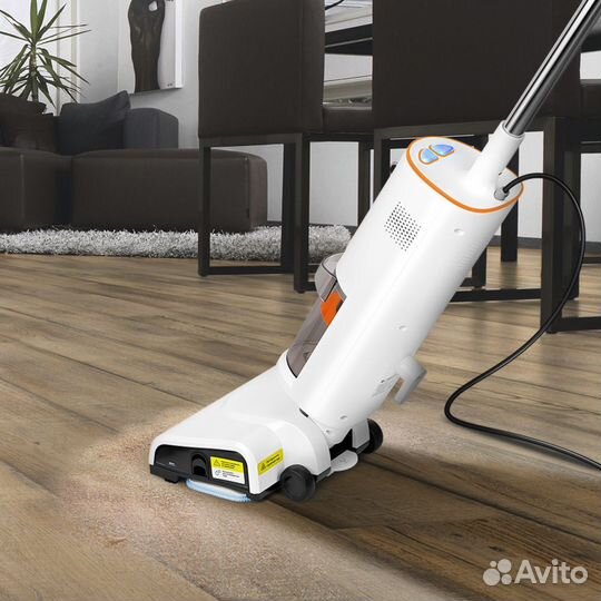 Пылесос паровой Kitfort кт-5157-2 1000Вт белый/оранжевый