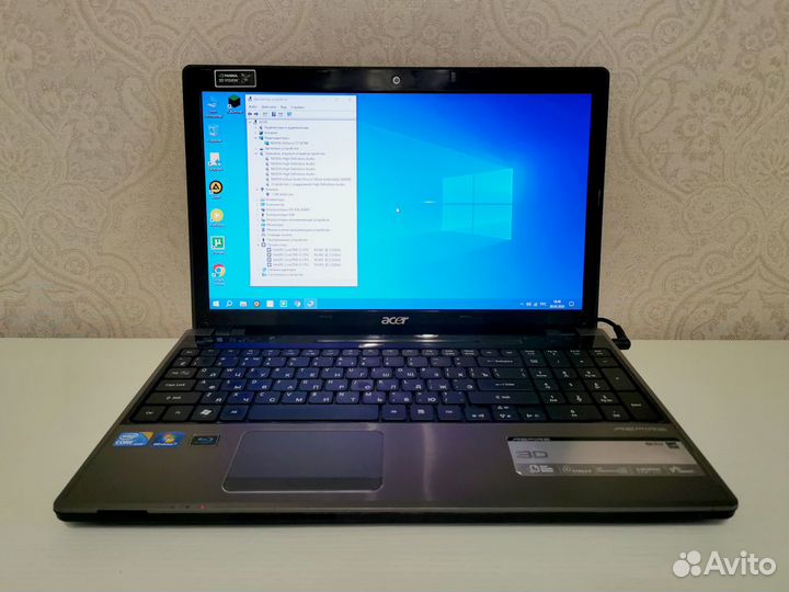 Ноутбук надёжный Acer i5/SSD/3D/Win10