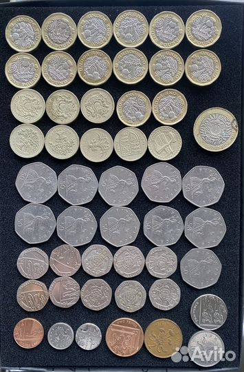 Монеты Великобритании, Австралии и Канады