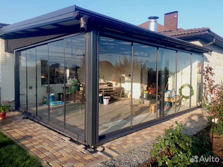 Остекление беседок террас веранд