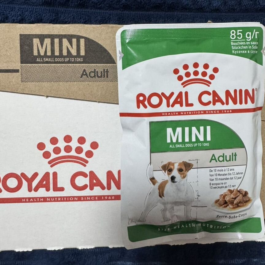 Влажный корм для собак royal canin mini