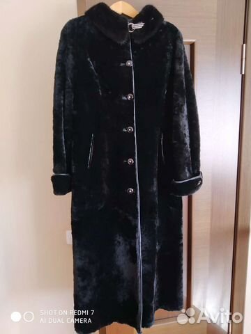 Шуба мутон длинная